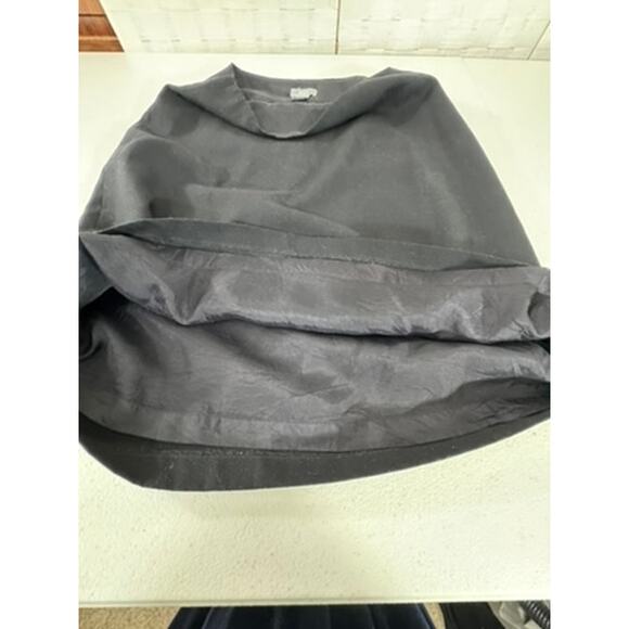 "Bass" Black Pencil Skirt SZ 6 Lined Side Zip Y2K Vintage Work Office Secretary - Picture 6 of 6